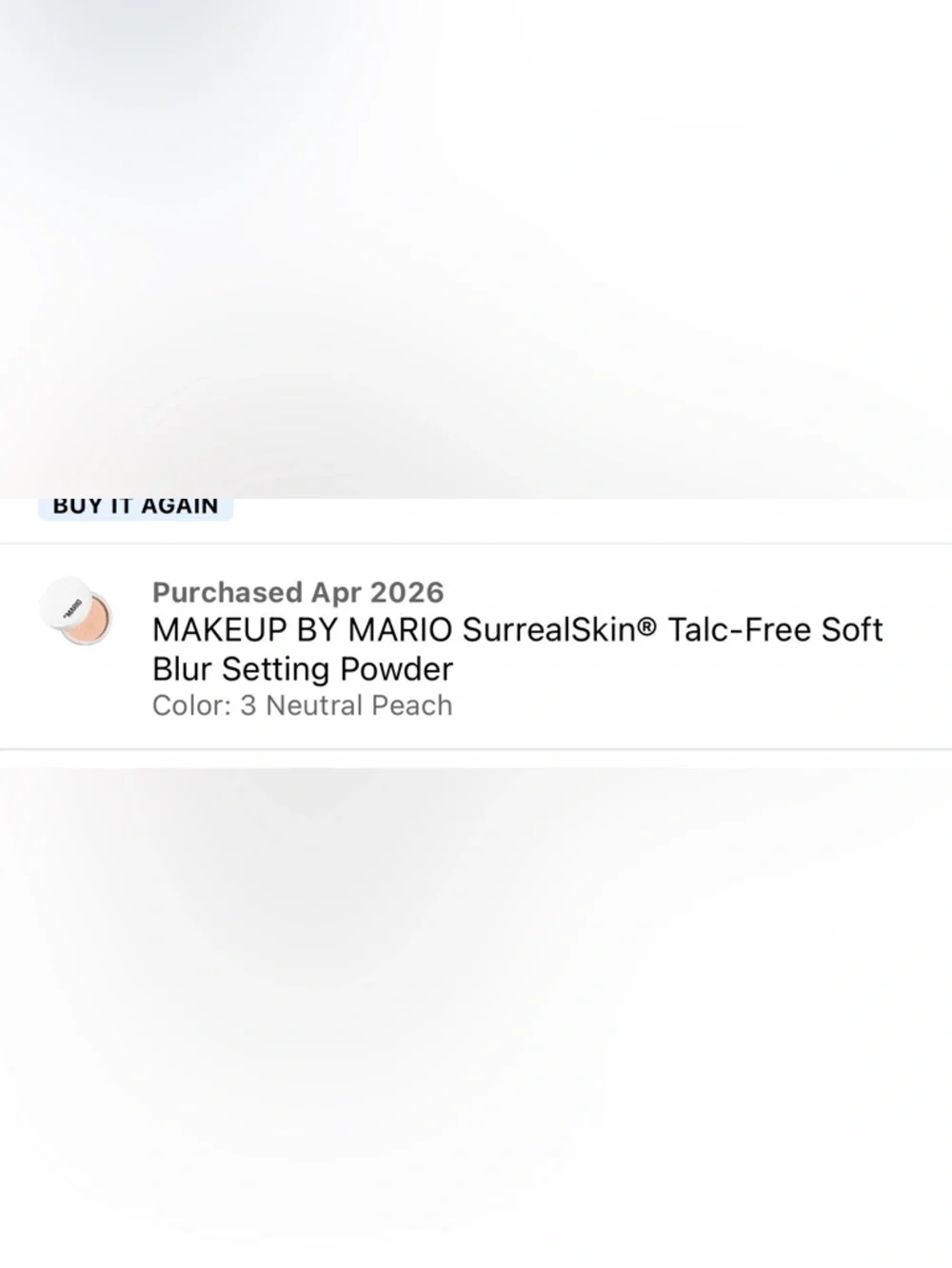 Makeup by Mario Surreal Soft Blur Loose Setting Powder in Kosas Container READ